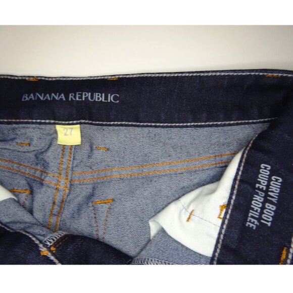 Banana Republic dark denim jeans, boot cut - Picture 7 of 8